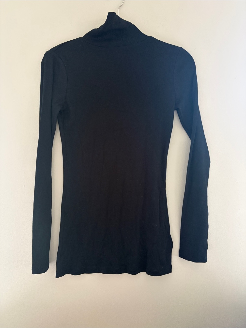 a new day Black Long-Sleeve Turtleneck Top S